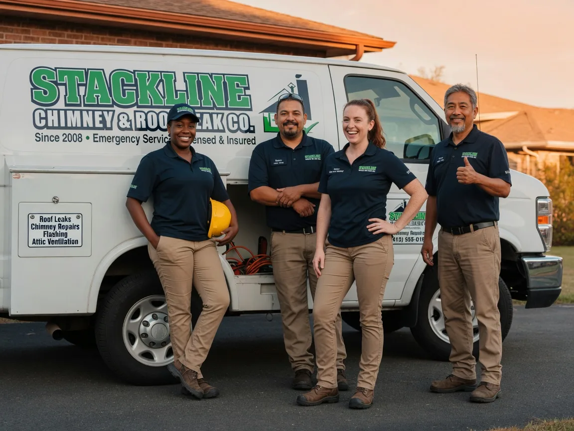 Chimney flashing repair company in Asher, OK